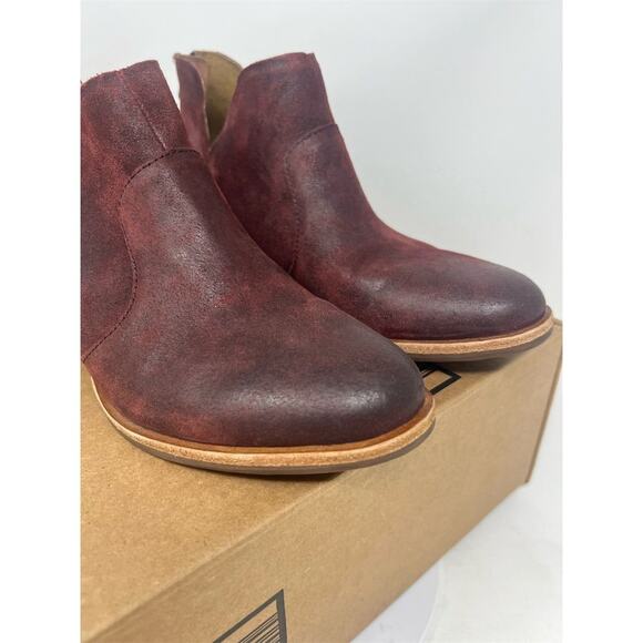 Kork-Ease Women's Skye Red Leather Ankle Boots Size 8M - Picture 5 of 12